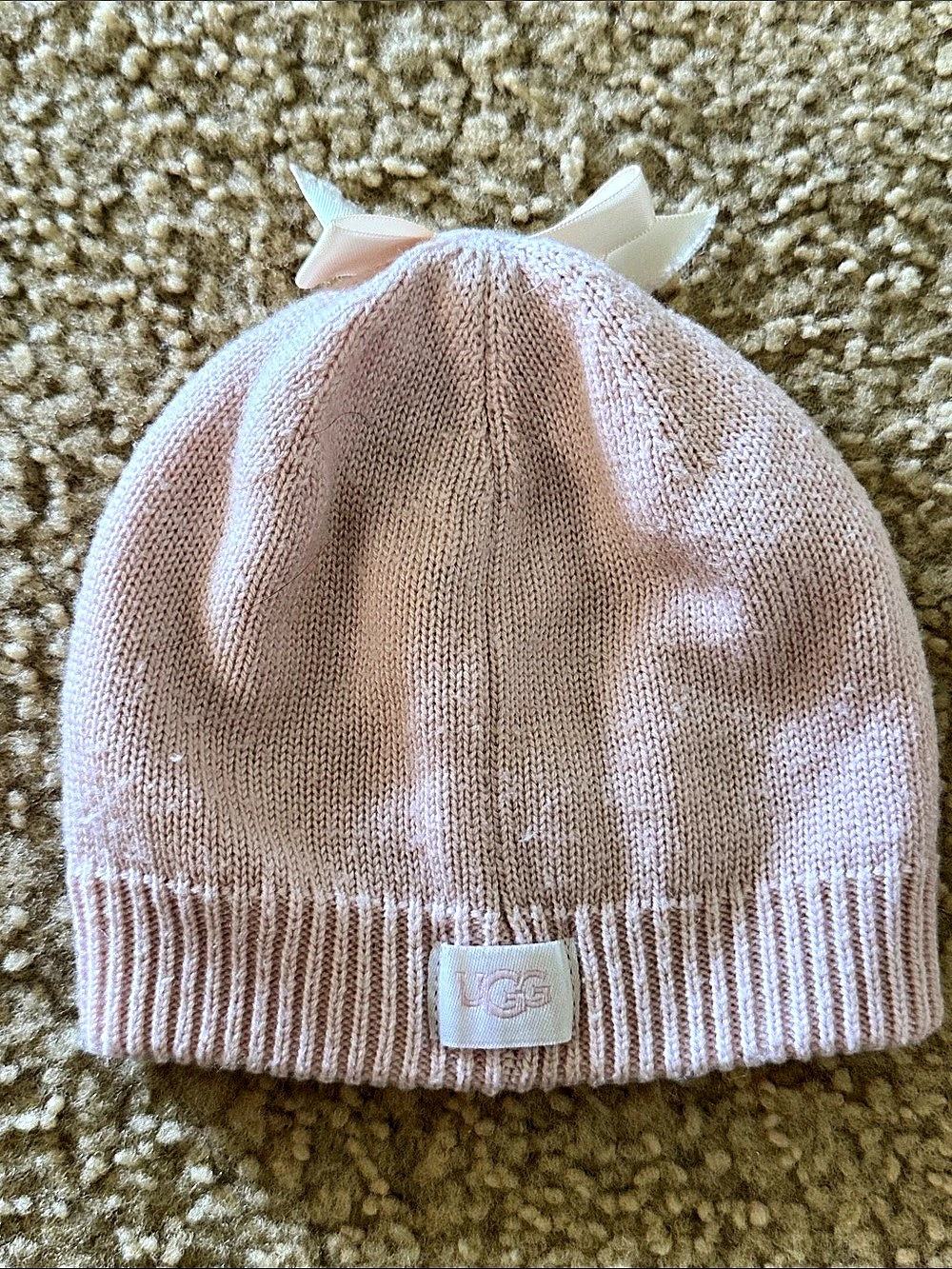 UGG Bow pink Beanie